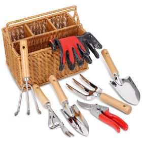 Gardening Hand Tools with Basket