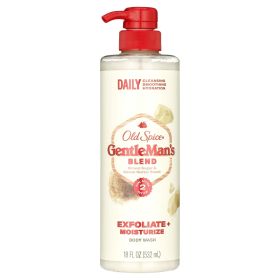 Old Spice Gentleman's Blend Exfoliating Body Wash, Brown Sugar & Cocoa Butter, 18 fl oz