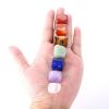 7 Pieces Natural Chakra Tumbled Stone Gemstone Rock Mineral Irregular Crystal Polish Healing Meditation for Feng Shui Decor